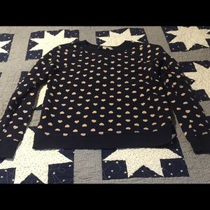 LOFT heart sweatshirt